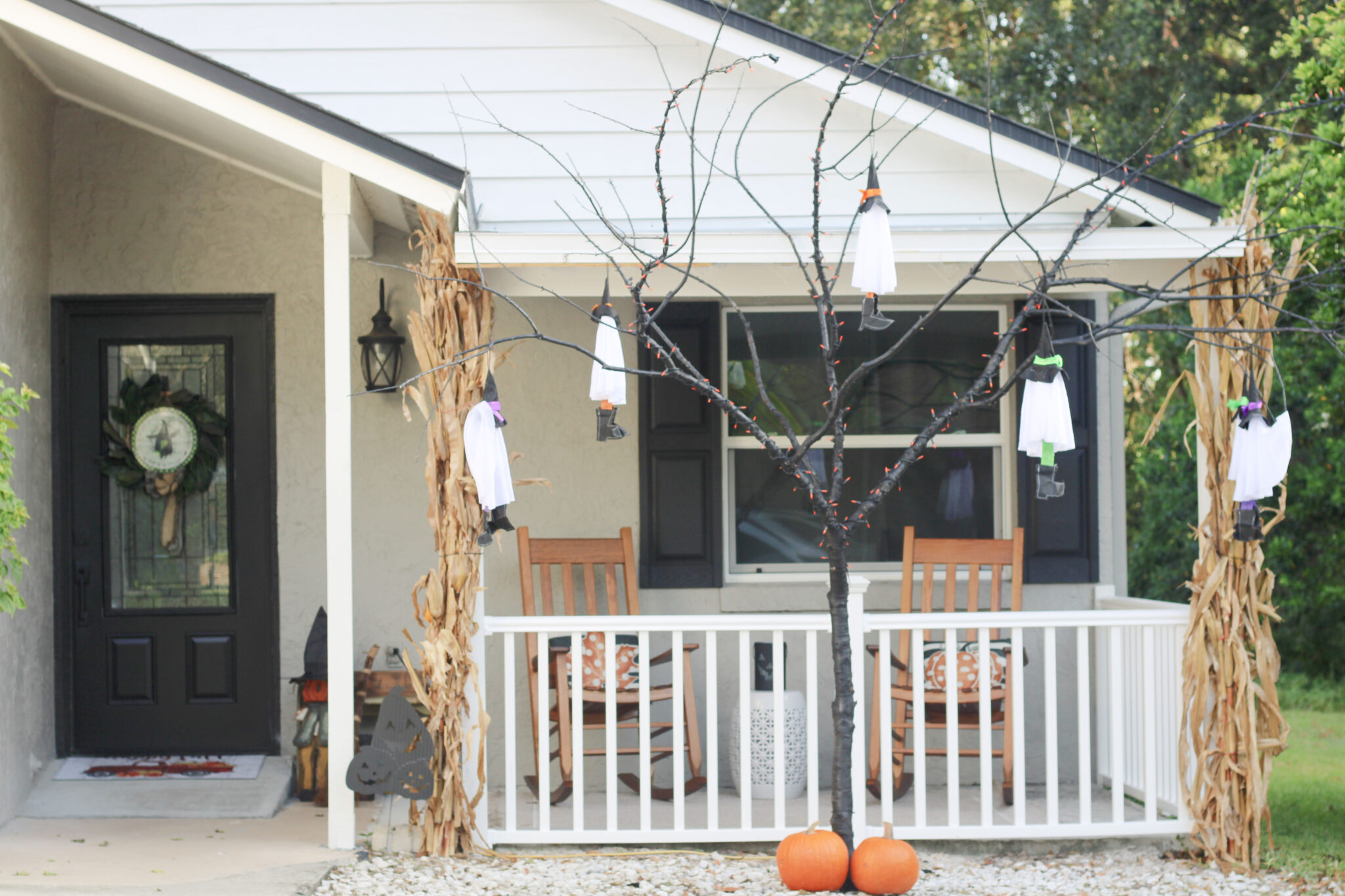 DIY Outdoor Halloween Tree - Beauty Within Home